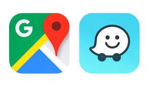 clique em "Waze'' ou ''Maps'' para acessar a rota para a comunidade
